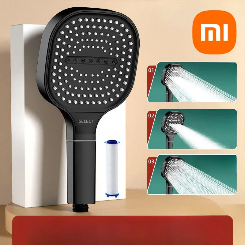 Xiaomi Large Panel Shower Head 3 Modes Adjustable High Pressure Nozzle Sprayer Square With Filter Element Bathroom Accessories 2