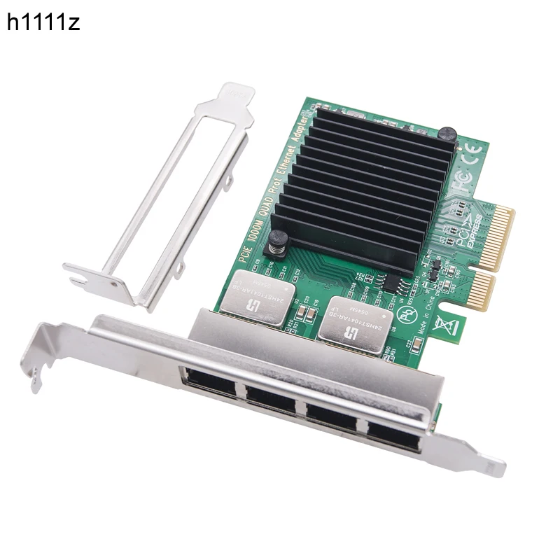 PC 데스크탑용 기가비트 이더넷 랜 카드, 4 포트 네트워크 카드, I350-T4V..