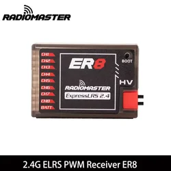 Enhanced ExpressLRS 2.4GHz PWM Receiver Pro Accessories (ER8)