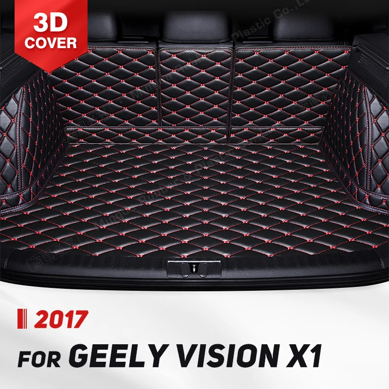 

Auto Full Coverage Trunk Mat For GEELY Vision X1 SUV 2017 Car Boot Cover Pad Cargo Liner Interior Protector Accessories
