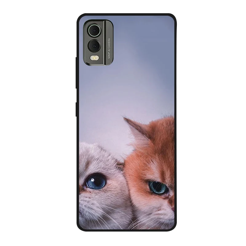 Cute Cartoon Shockproof Soft Silicone Back Cover, Painted TPU Case