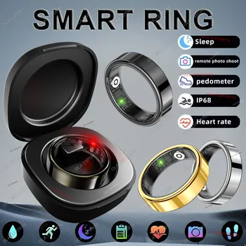 2026 New Smart Ring Heart Rate Blood Pressure Sleep Monitoring Motion Tracking IP68 Waterproof Men Women Smart Ring Holiday Gift 1