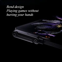 Складной кронштейн для быстрой зарядки, 65 Вт, кабель для передачи данных, плетеный провод для передачи данных 2-в-1, складной держатель для телефона, подставка для планшета, регулируемое вращение — изображение 3