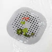 Silicone Drain Hair Catcher with Suction Cup Shower Bathtub Drain Strainer Hair Filter Drain Sink Strainer Bathroom Accessories 1