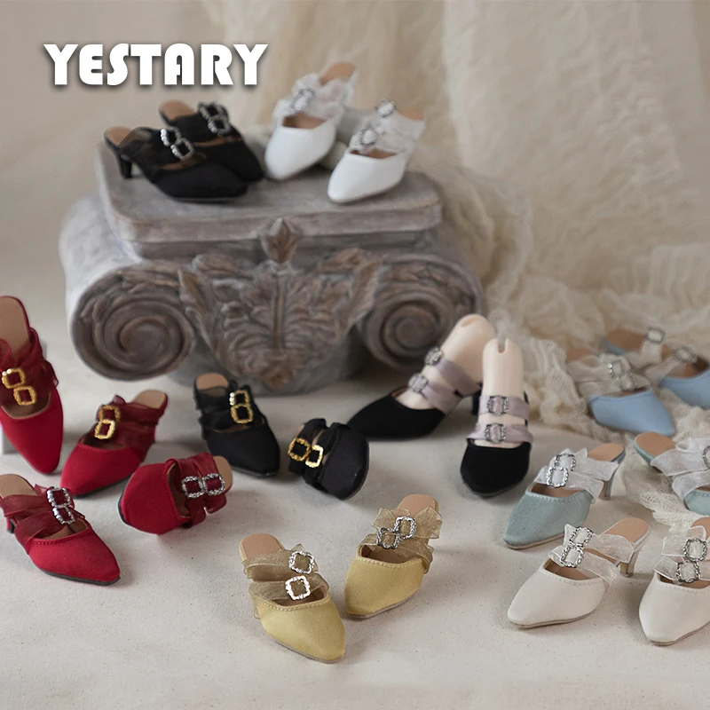 

YESTARY BJD Dolls Accessories Slim Heel Shoes 3cm For BJD Vintage Style Handmade Finished Product Doll Shoes For Toy Girls Gifts