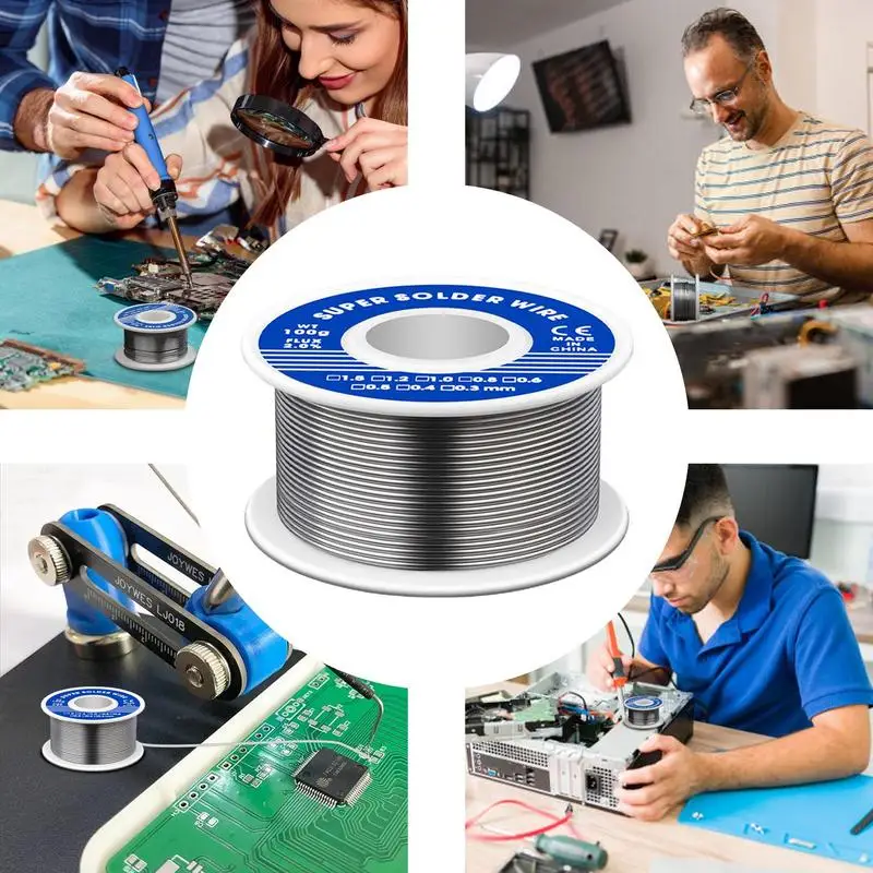 Soldering wire Electronic Soldering Wire Rosin Core Tin Multipurpose Welding Flux Iron Wire Reel for Repair