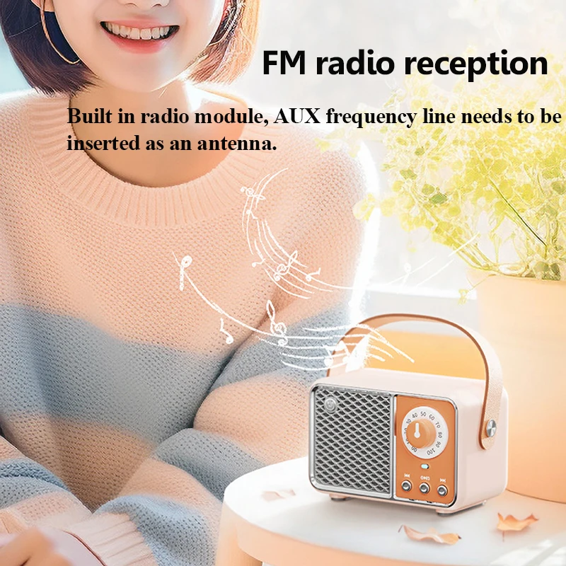Mini Hifi Bluetooth Speaker Outdoor Portable Bluetooth Soundbar Wireless Handfree Call MP3 Music Player Support TF Card AUX Play