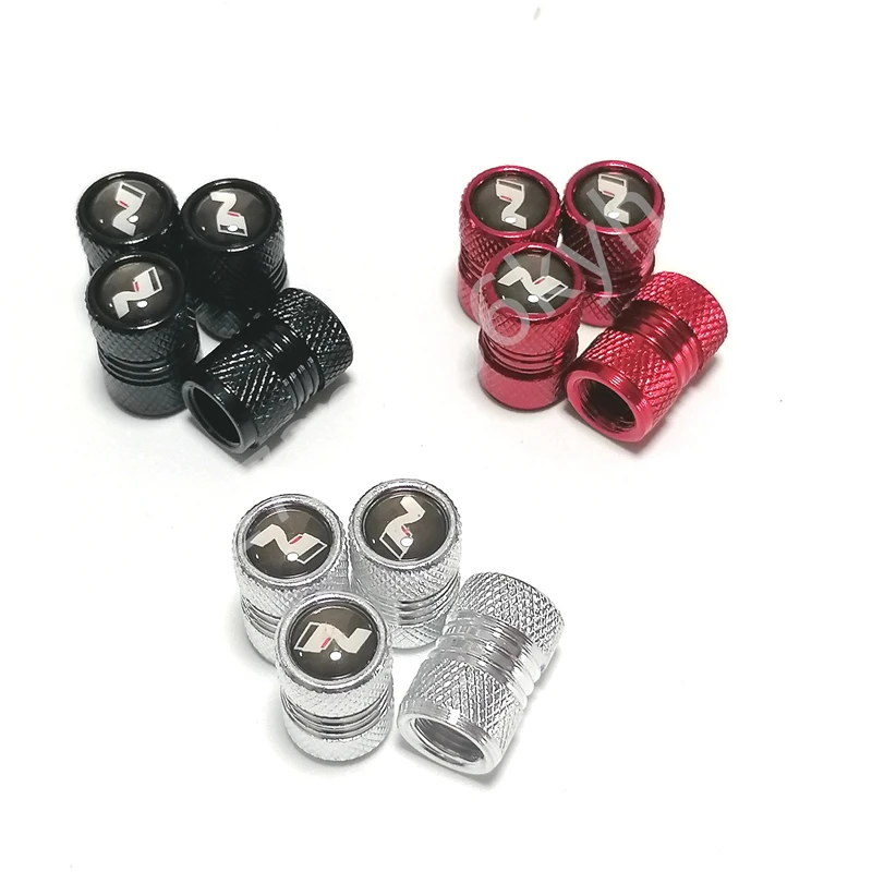 

4PCS/set Car Aluminum Alloy Wheel Hub Valve Core Cover For N i30 i20 i10 Sonata Accent Tucson Elantra Azera Auto Accessories