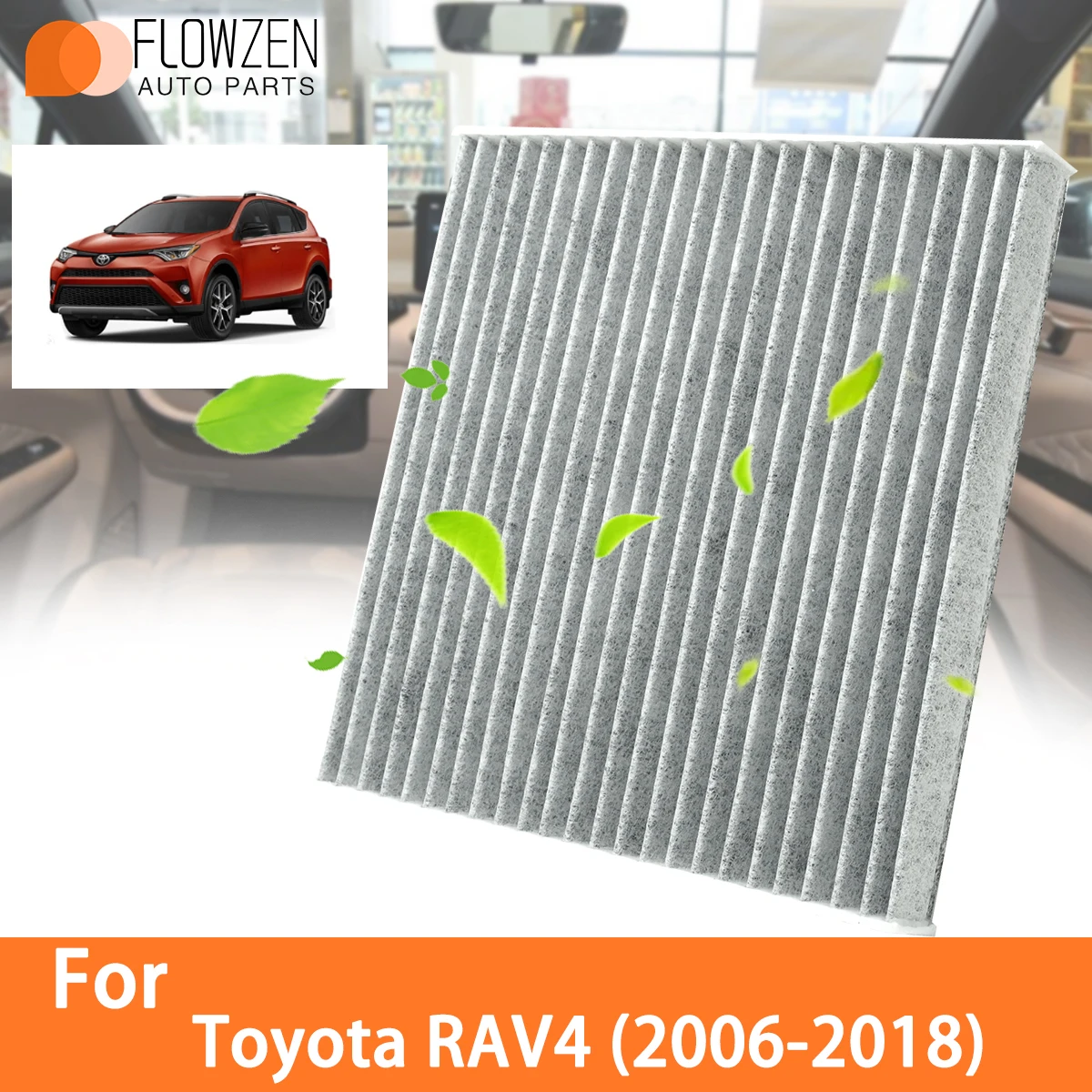 

Аксессуары для Toyota RAV4 2006-2018, автофильтры из углеродного волокна 87139-02020 87139-02090 87139-06040 87139-0608