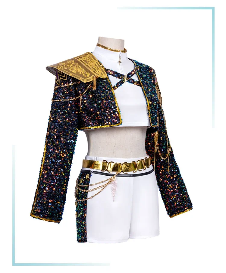 back view of demon hunter cosplay suit