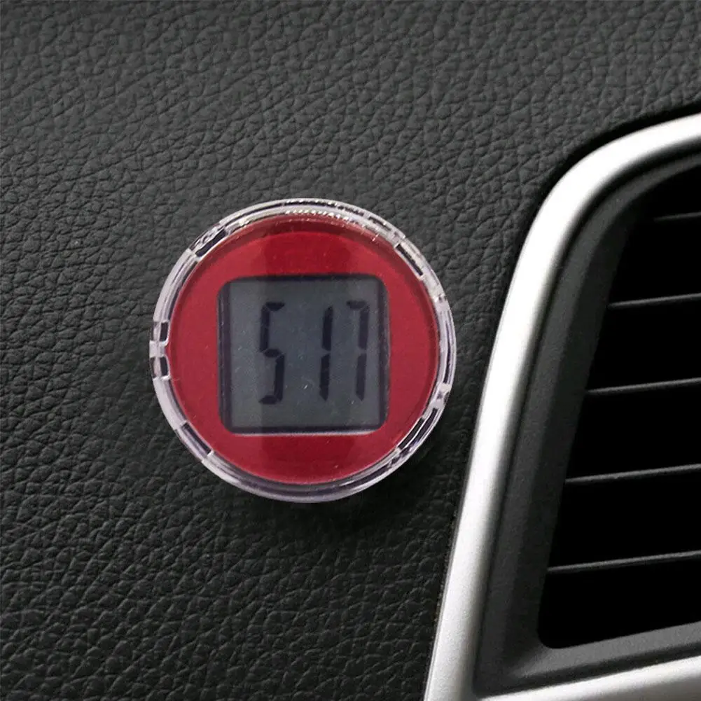 Mini Digit Watch Car Clock Mini Electronic Clock Waterproof Car Auto Bicycle Watch Dashboard Motorcycle In G1N2