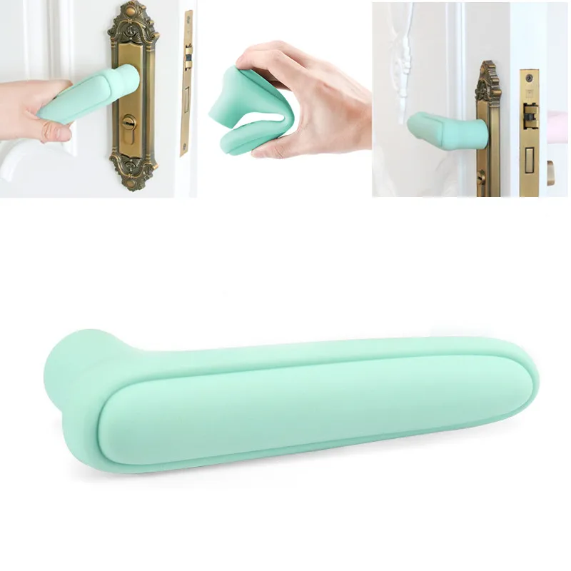 1Pcs Anti collision Door Knob Cover Static free Silicone Handle Sleeve