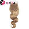 4X4 Lace Closure Straight Human Hair Free Part Transprent Lace Closure Pre Plucked Natural Color Body Wave Remy Hair Swiss Lace 6