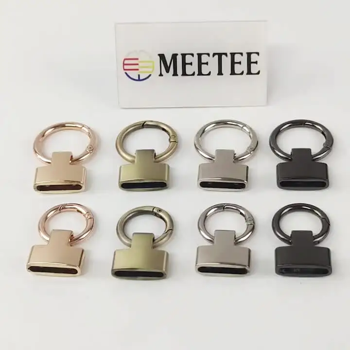 4 Anelli A Mappa Portachiavi In Metallo Oro - Per Borse, Gioielli Fai Da Te - Foto 6