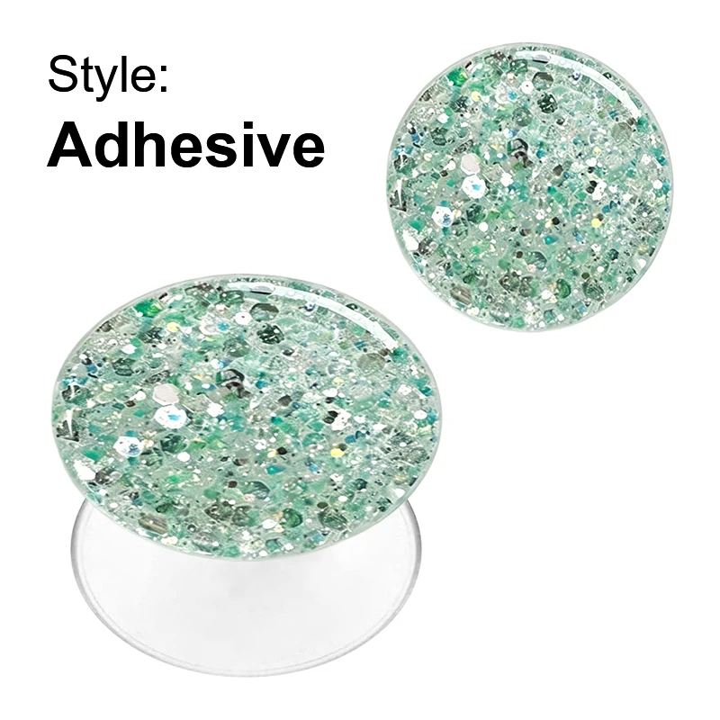 Glitter Foldable Phone Grip and Ring Holder with Adhesive