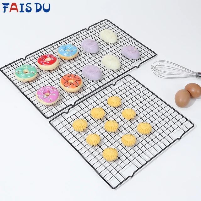 FAIS DU BBQ Stainless Steel Grid Cake Cooling Rack Cookies Biscuits Drying Rack  Cooling Stand Baking Pan Kitchen Baking Tools - AliExpress