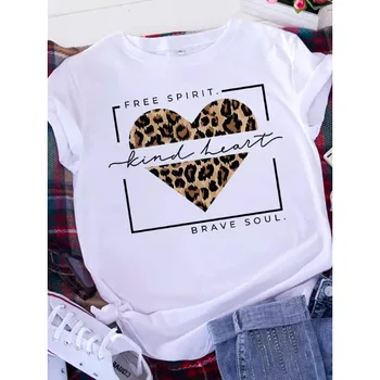 Brave Soul L American Retro Letters Love T-shirt bianca da donna manica corta girocollo sciolto top casual di grandi dimensioni oversize 1