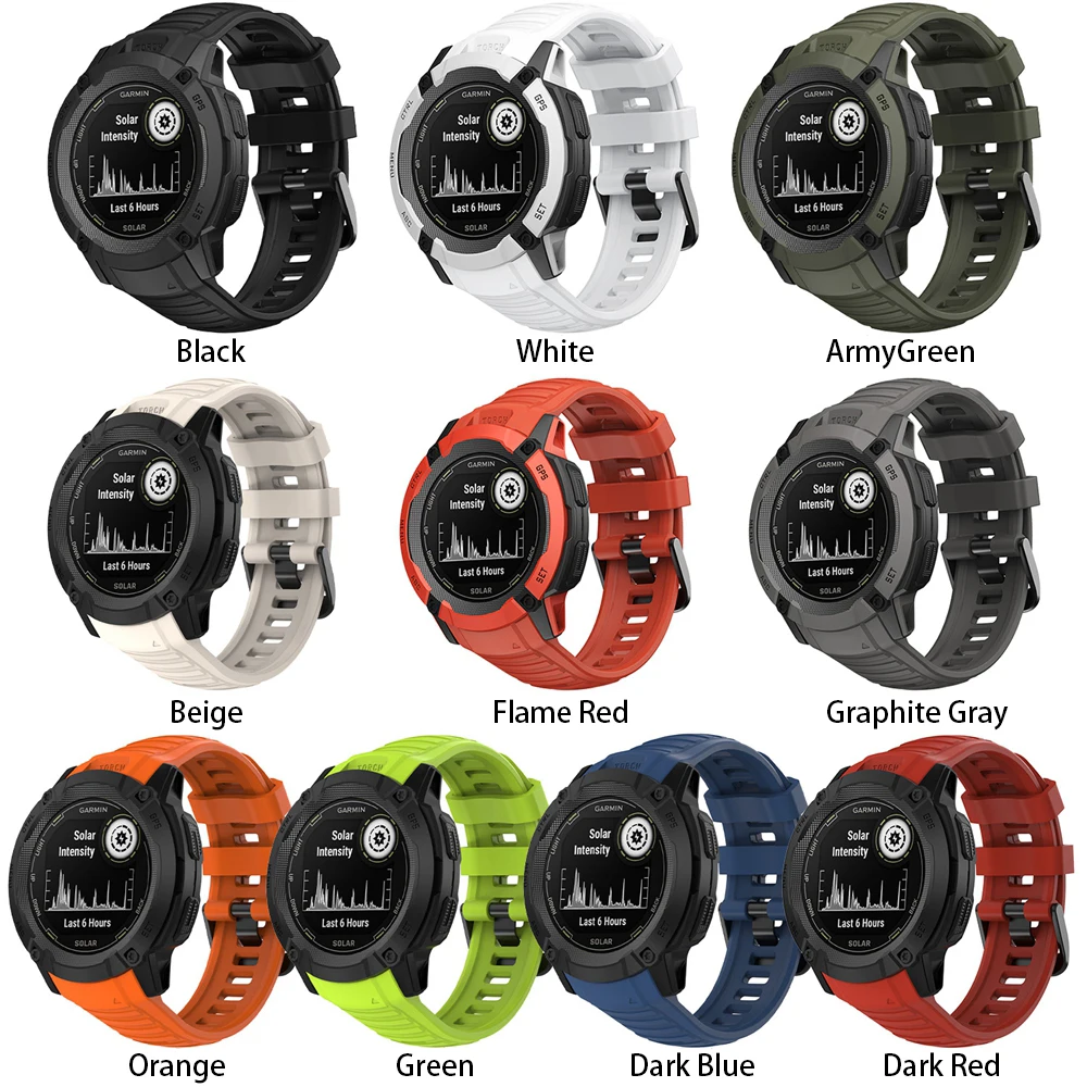 Premium Silicone Strap - 26mm No Gaps Design, Tactical Edition