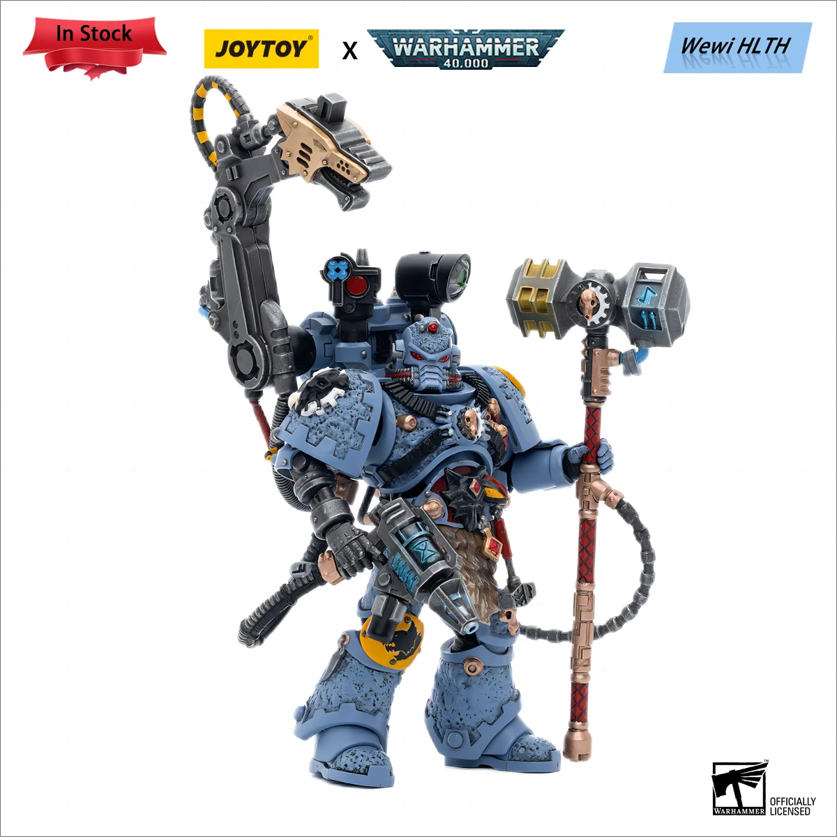 Joytoy 1/18 Action Figure Warhammer 40K Space Wolves Iron Priest Jorin Fellhammer Modello Militare Regalo Spedizione Gratuita