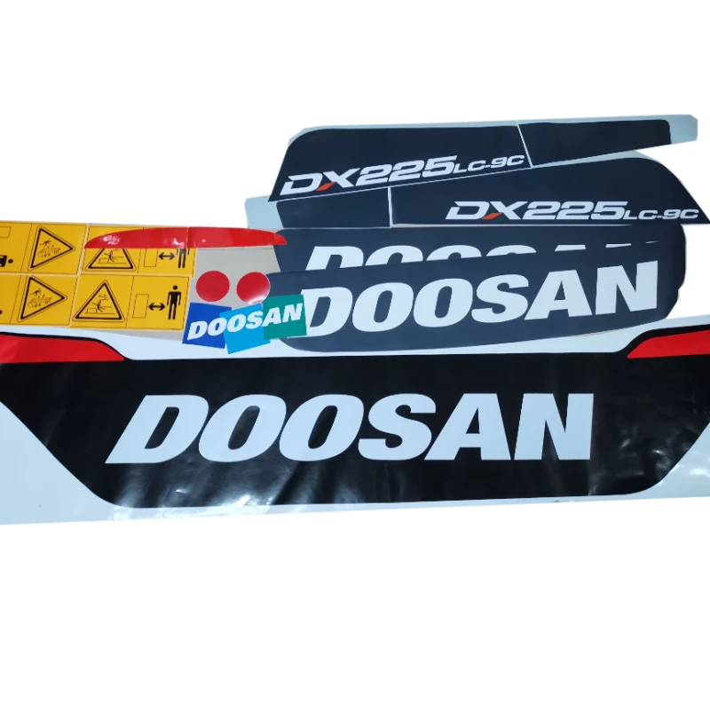 

For Doosan Daewoo Excavator Accessories Dx150 215 225 420 230 260 380 360lc-9c Full Car Sticker Excavator Parts