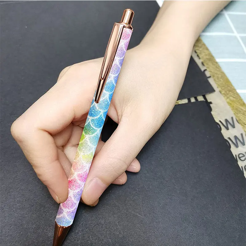 Glitter Air Release Weeding Tool Pin Pen Vinyl Installation, Anti-Slip Weeding Pen for Vinyl, Retractable Vinyl