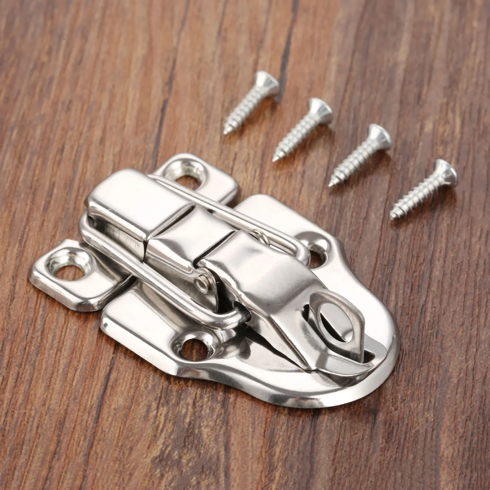 40*60mm Vintage Lock Antique Jewelry Box Hasps Drawer Latche 4Pcs Suitcases Toggle Latch Buckle Clasp Furniture Hardware + Screw furniture hardware,toggle latches,jewelry box hasps,decorative latches