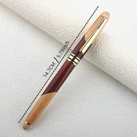 Hero wood Fountain Pen Classic Pen EF Extra Fine 0.38mm Smooth Financial Office Student Gift Ink Pen 2