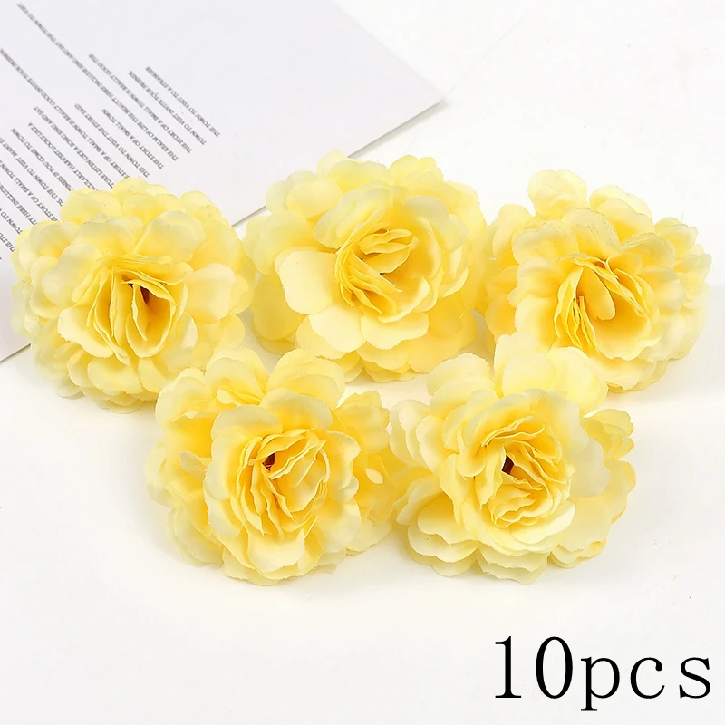 Orange Serie Rose Künstliche Blumen Köpfe Gefälschte Blumen für Home Decor Party Ehe Hochzeit Dekoration DIY Kranz Zubehör – Detail 16