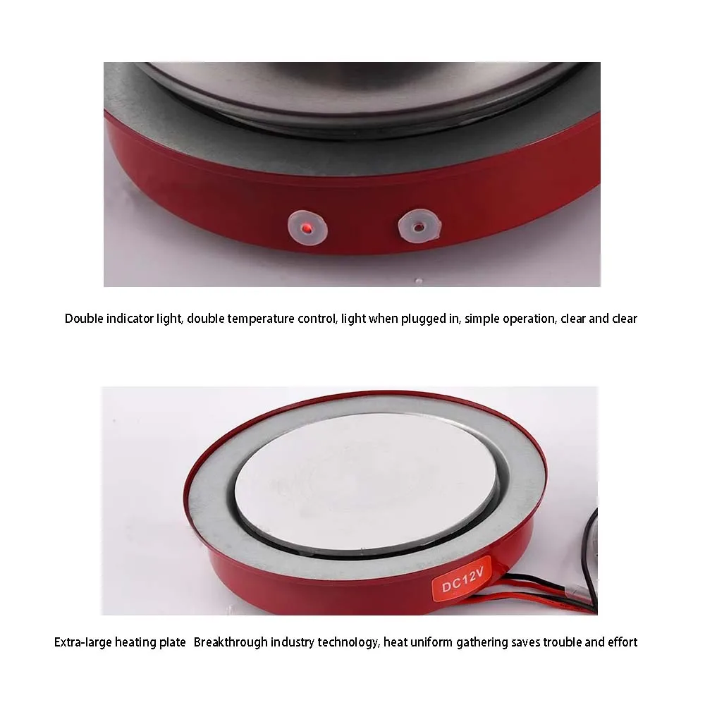 Portable Electric Stove for Car, 12V DC Electric Furnace, Induction Cooker, Solar Energy, Outdoor Stove 3