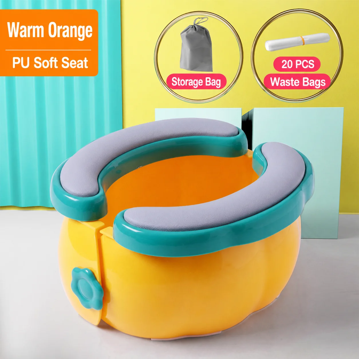 Yellow PU Seat