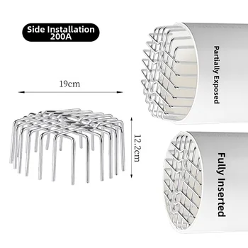 ตะแกรงกรองน้ำฝนสแตนเลสสำหรับรางน้ำฝน ป้องกันการอุดตัน ขนาด 50-200 มม. 7