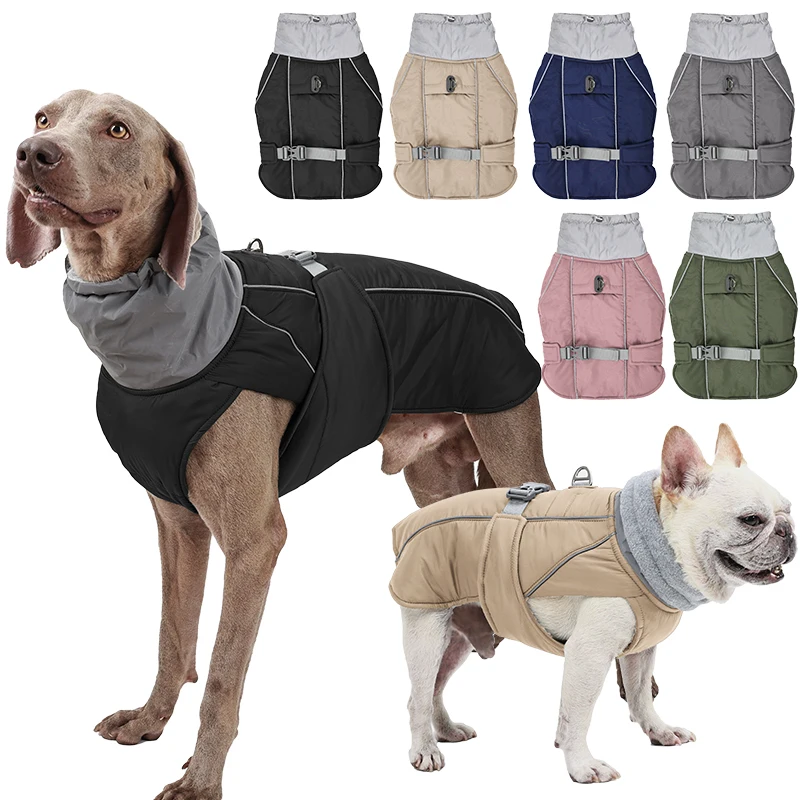 ReflectiveDogClothesJacketWaterproofPetCoatWinterWarmOutdoor