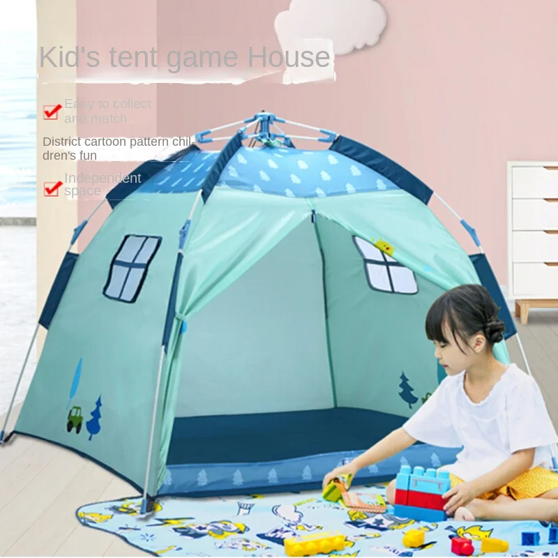 children's-tent-entertainment-game-house-outdoor-supplies-automatic-camping-baby-indoor-toy-house-super-large-space-picnic-tent