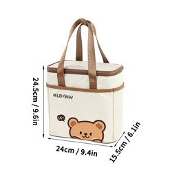 WORTHBUY Versatile Insulated Lunch Bag - Large Capacity Waterproof Cooler for Camping, Picnics, and Thermal Food Storage (A Style L)