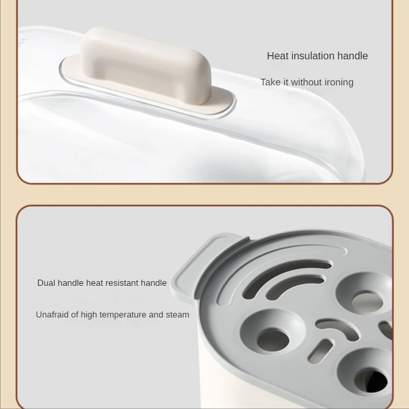 Mini electric steamer household multifunctional stainless steel small capacity single layer breakfast machine