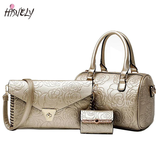 New Fashion 3 Pieces Ladies Handbag Set