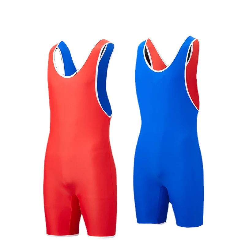 Sports Suit Powerlifting Singlet Exercise Sets Weight Lifting Suit Training Competition Wrestling Suit Lifting Gym Men Wrestling Wardrobe Coverall