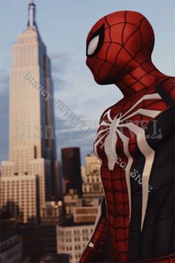 Diamond Painting Spiderman Skyline, Full Image - Painting