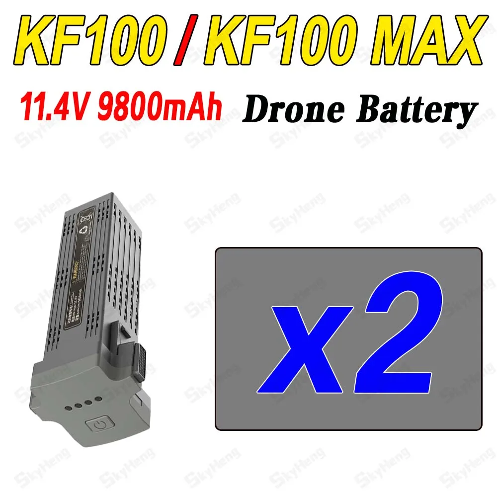 KF100 Max Drone Batteries Lot 1-4 - Orange/Argent/Brun/Or
