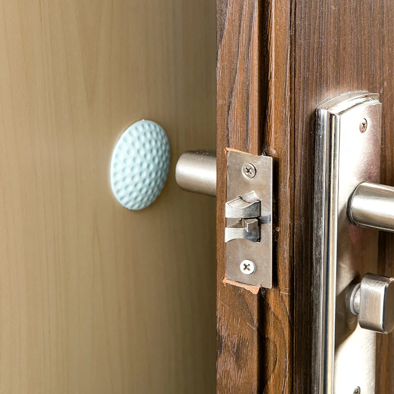 3pcs Thicker Cushion Rubber Door Stopper Mat Cabinet Bumpers Handle Door Lock Protective Pad Protection Wall Stickers Home Decor