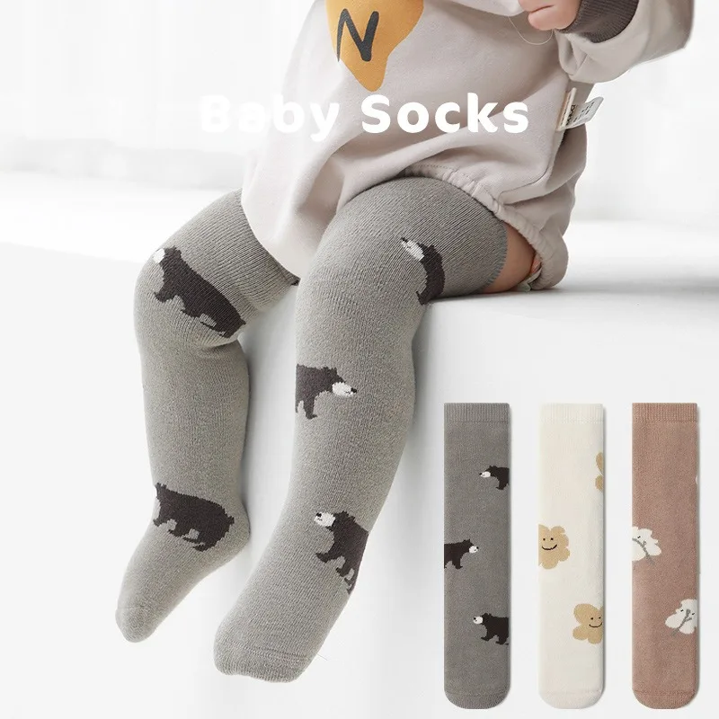 

Winter Thickened Warm Baby Stockings Cute Cartoon Children's Knee High Socks Legs Newborn Stuff Infant Toddler Boy Girls Cotton