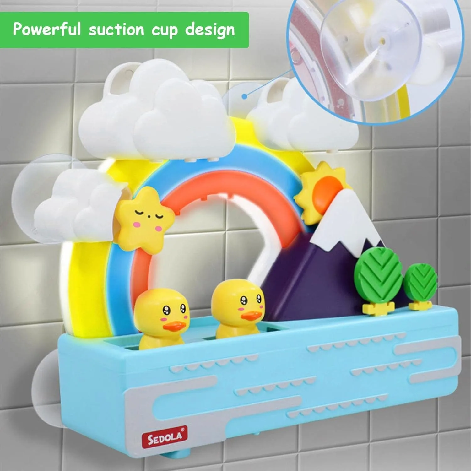  목욕 장난감, 어린이용 인터랙티브  목욕 장난감, 오리 모양 감각 자극 욕조 물놀이 장난감, 남아 여아 생일 선물