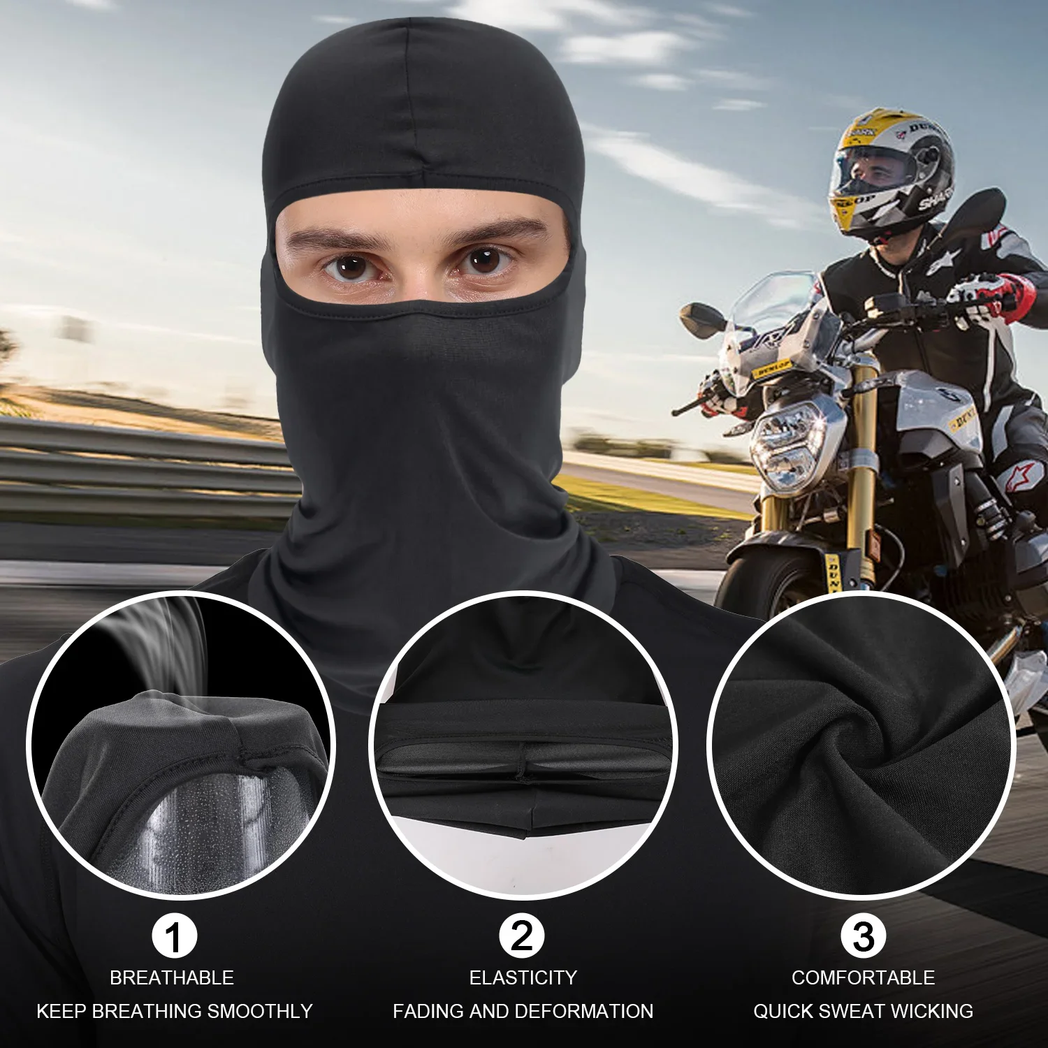 Cycling Face Masks Bicycle Full Face Cover Motorcycle UV Protection Breathable Cool Sports Scarf