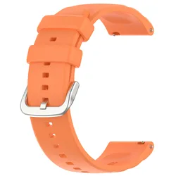 Soft Silicone Watch Band Strap | Enhanced Comfort & Style for Smartwatches (Orange)