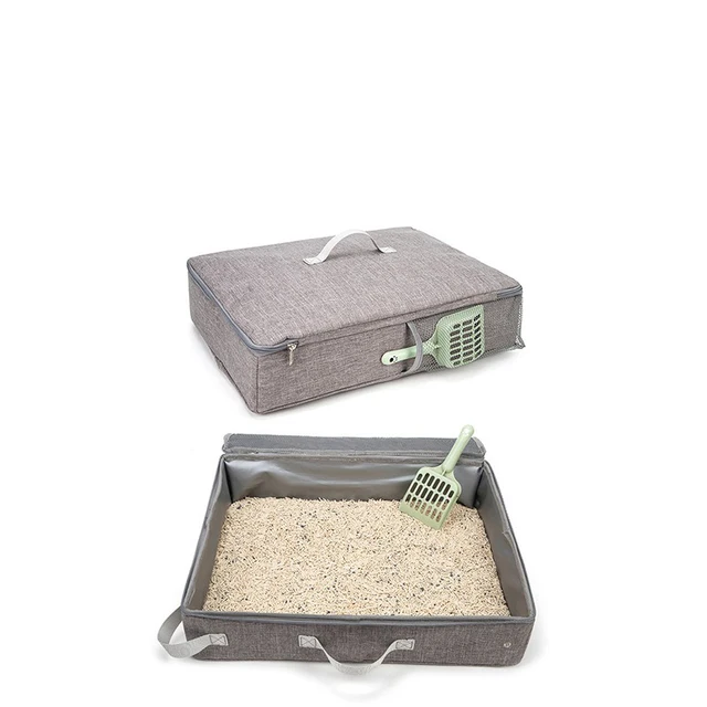 1PC Pet Litter Box, Extra Large, Splash Proof, Waterproof, Portable, Foldable, And Mobile For Outdoor Use 5