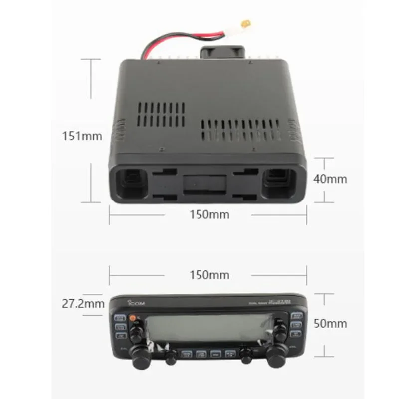 ICOM IC-2730E Mobile Radio Dual Band VHF 137-174MHz UHF 400-470MHz 50W FM Transceiver Walkie Talkie Car Radio Repeater Scrambler