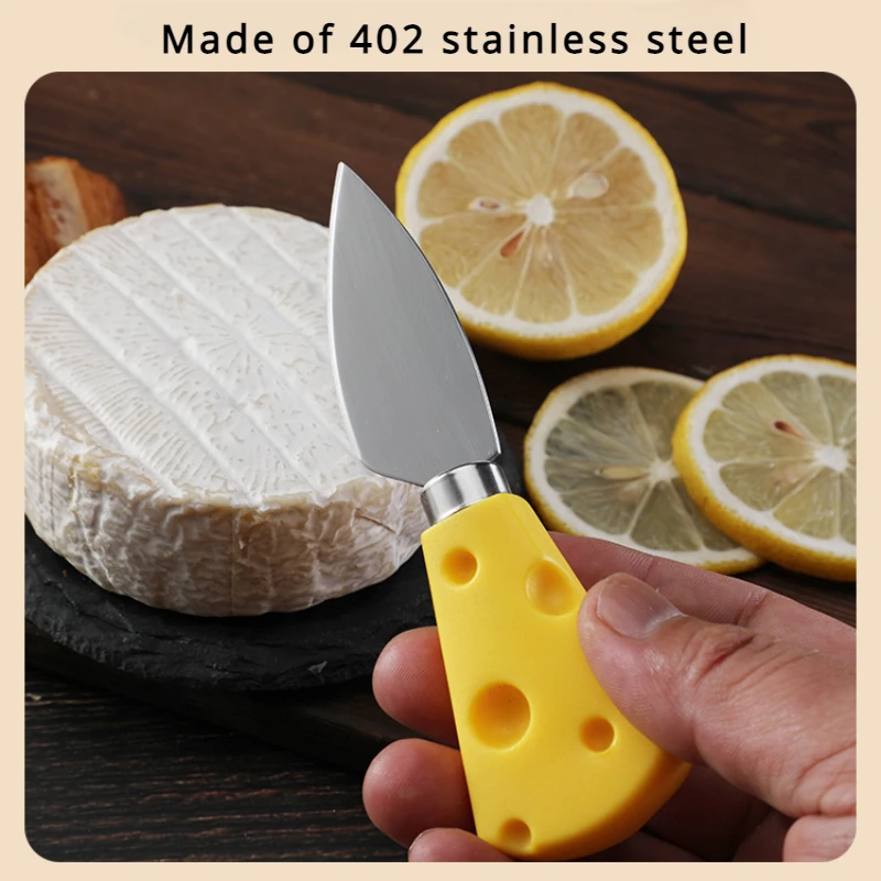 Description Picture 5 of itemCheese Knives Stainless Steel Butter Cutter Cheese Tools Flat Shovel Spatula Fork Spoon Kitchen Cutlery Cooking Tools
