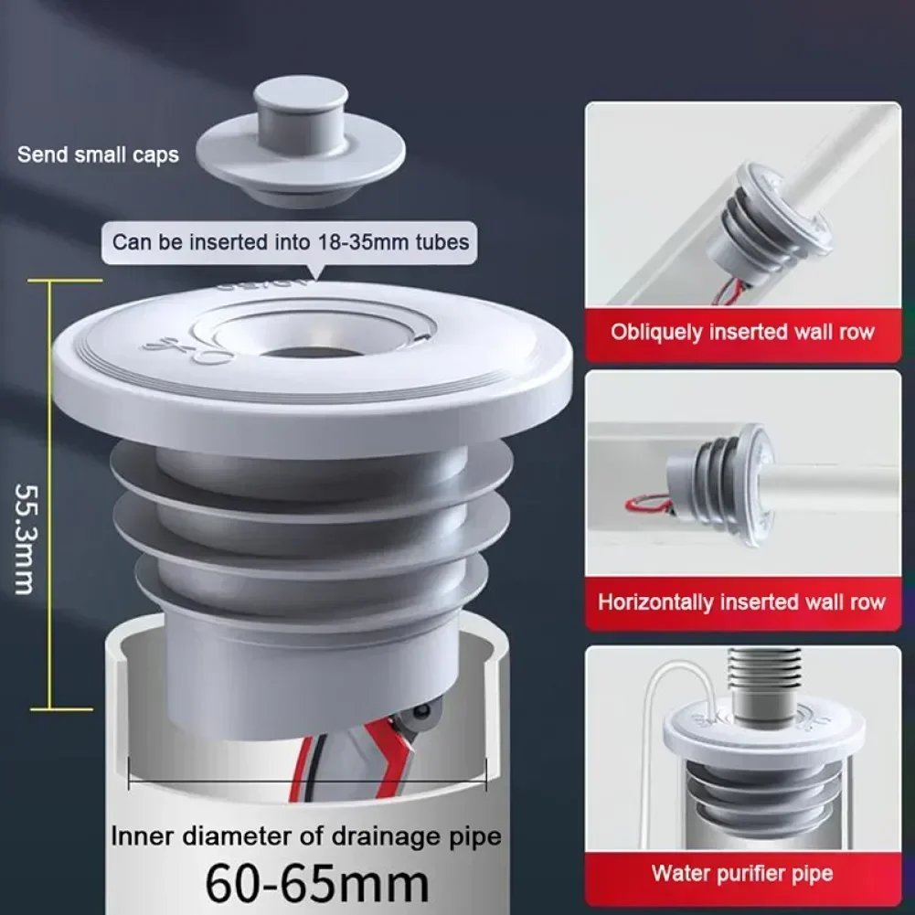 Drain Trap Silicone Drain Pipe Drains Dish Drainer For Kitchen Sink Sewer Sealing Plug Bathroom Accessories Siphon Bathtub Home