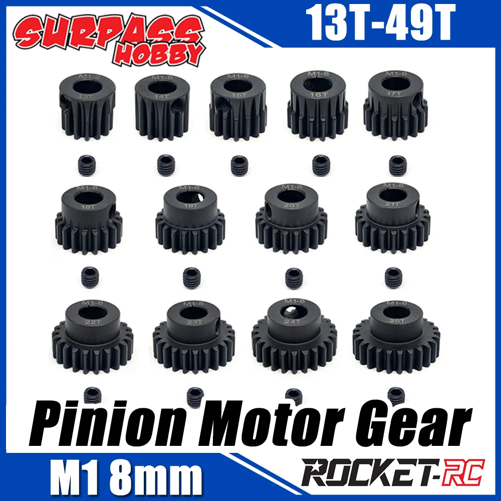 M1 5mm 11t 13t 15t 17t 19t k combo ingranaggio motore pignone per motore auto 1/8 rc  13