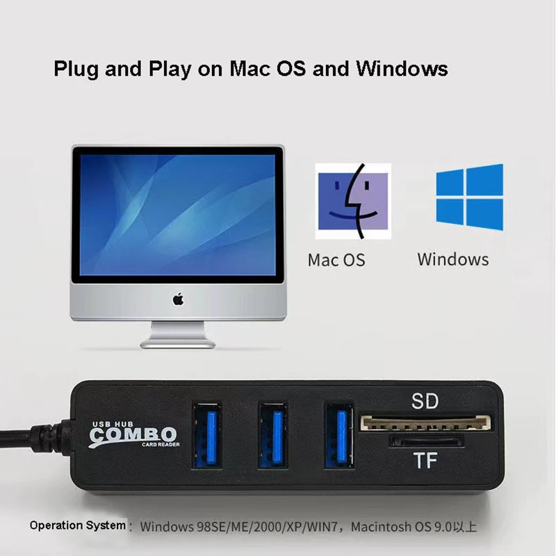 USB 2.0 , 5 Ʈ SD TF ũ SD ī , ޺ ̺ й,  ,  Ȯ